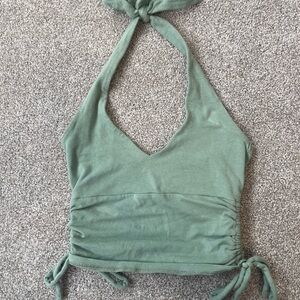 Hollister Green Halter Top